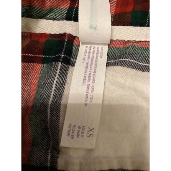 Stars Above Plaid Button Up Pajama Shirt Casual Flannel School Everyday - Picture 7 of 9